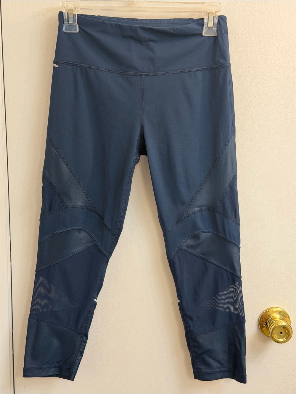 Sweaty Betty Navy Panelled Leggings